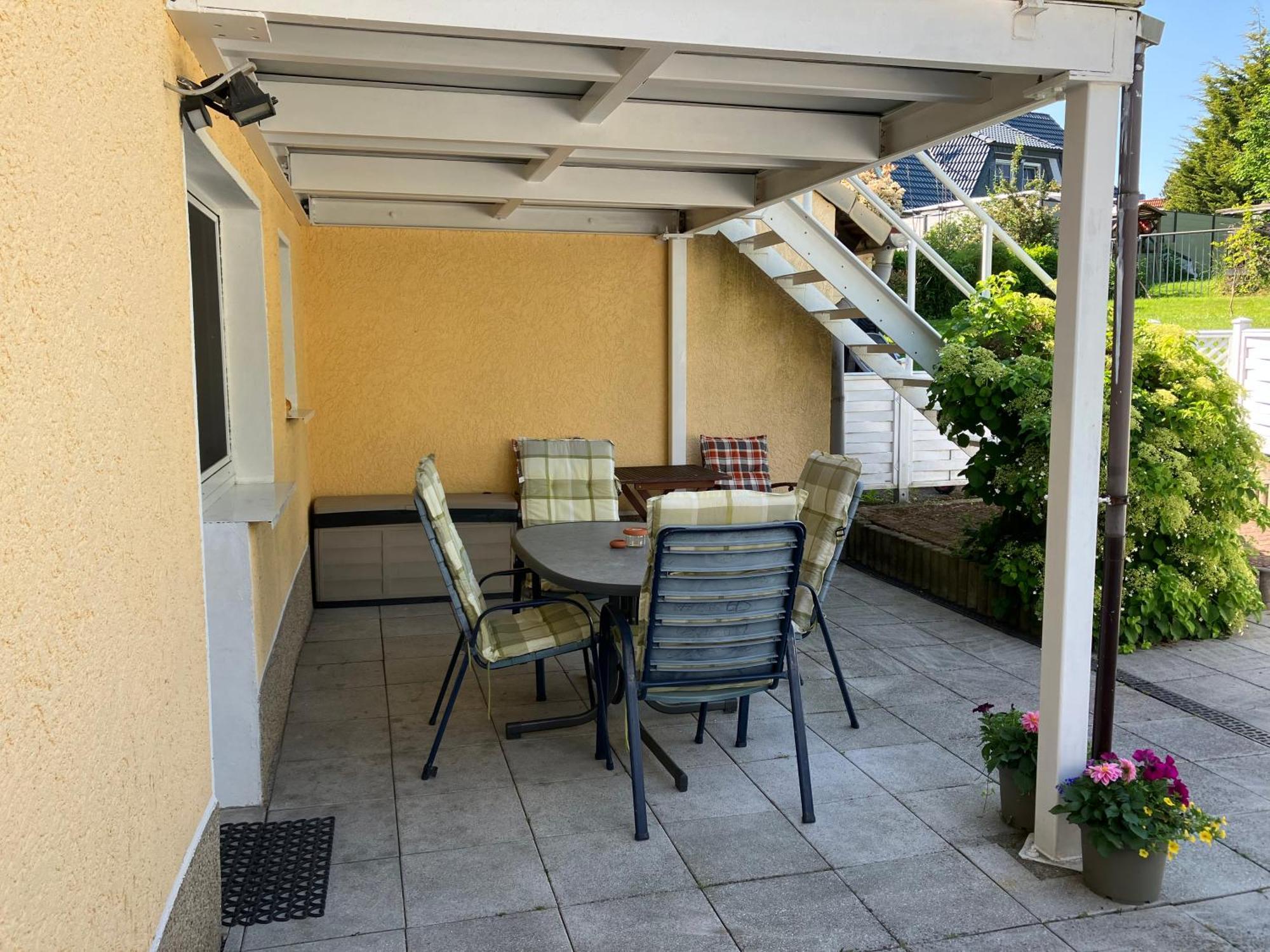 Ferienwohnung Im Gruenen Eg Mit Terrasse ヘルデッケ エクステリア 写真